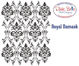 Royal Damask Mylar Stencil